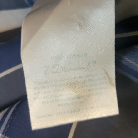 7 Diamonds Button Up Short Sleeve Shirt. Men's XL - Picture 3 of 5